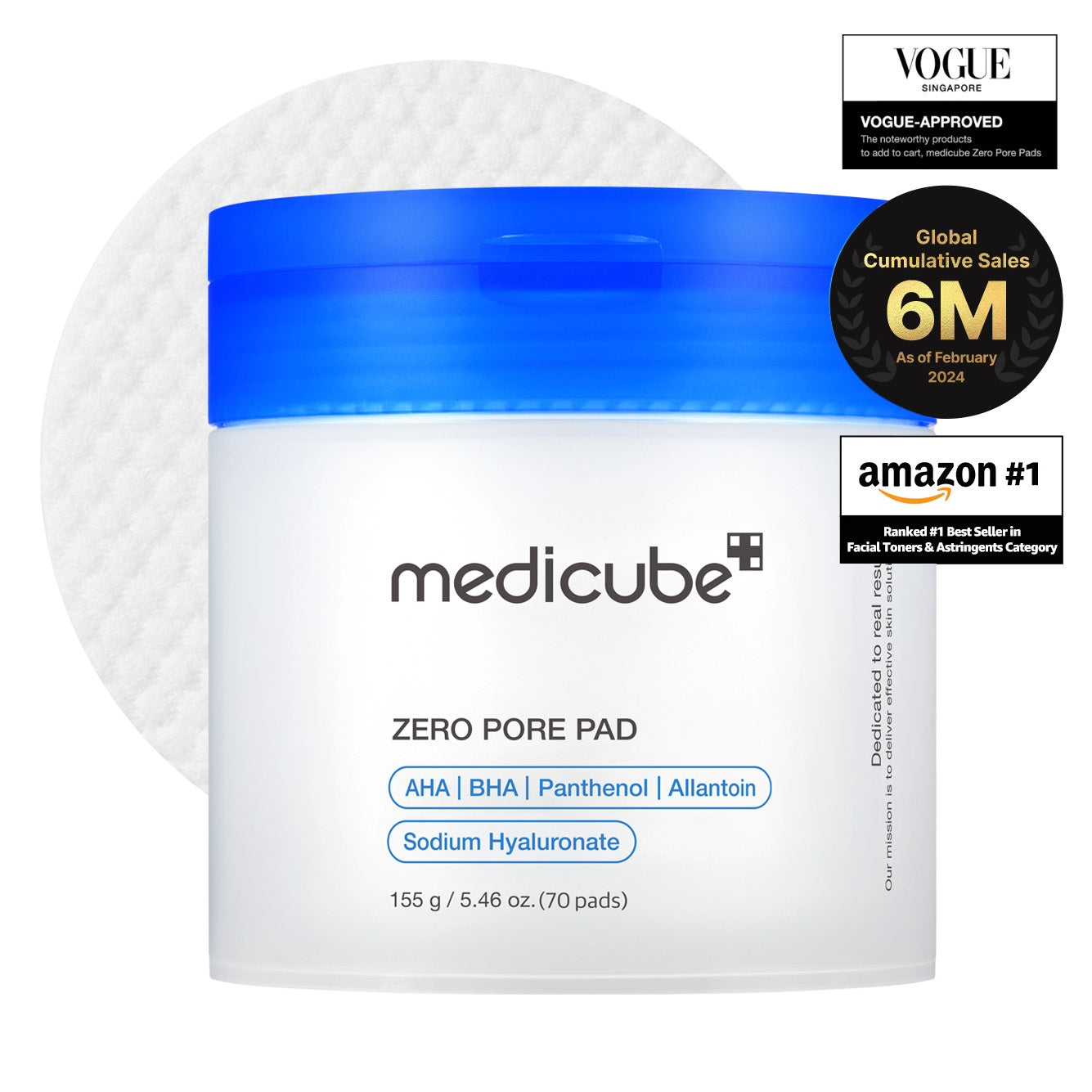 Medicube Zero Pore Pad 2.0 — Dual-Texture Pore Care Toner Pads