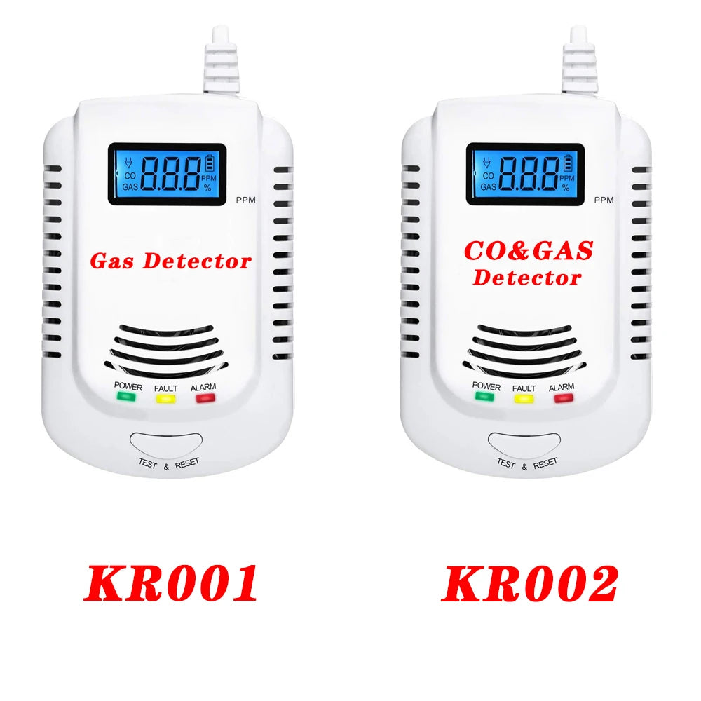 Plug-In Gas Leak Detector — LPG & Natural Gas Alarm