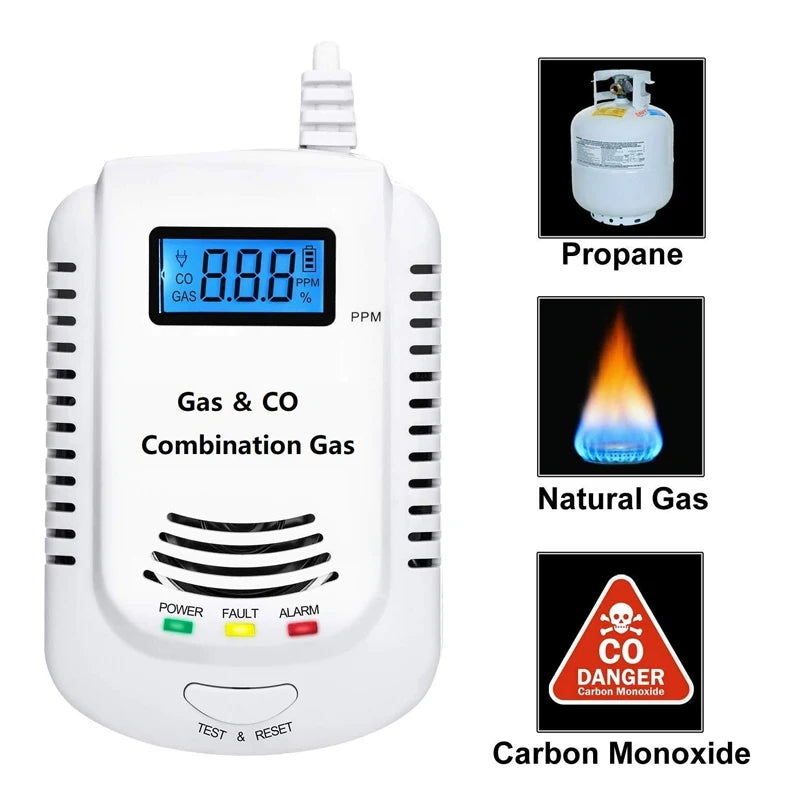 Plug-In Gas Leak Detector — LPG & Natural Gas Alarm
