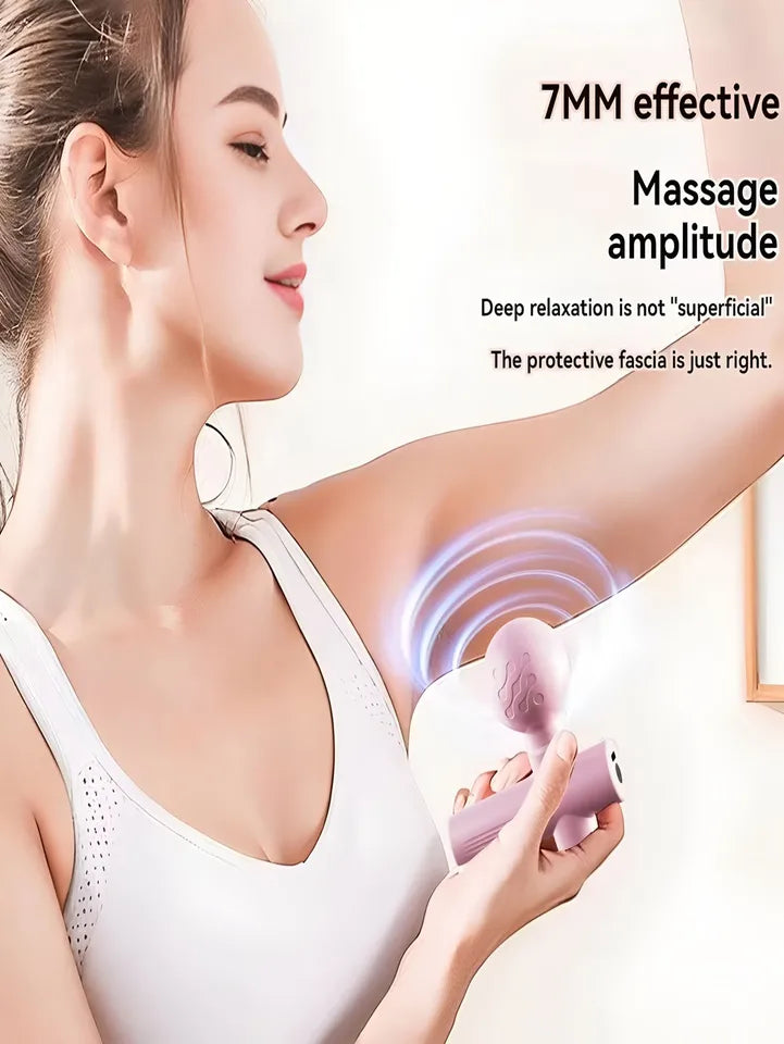 Rechargeable cordless mini massage gun for muscle relaxation