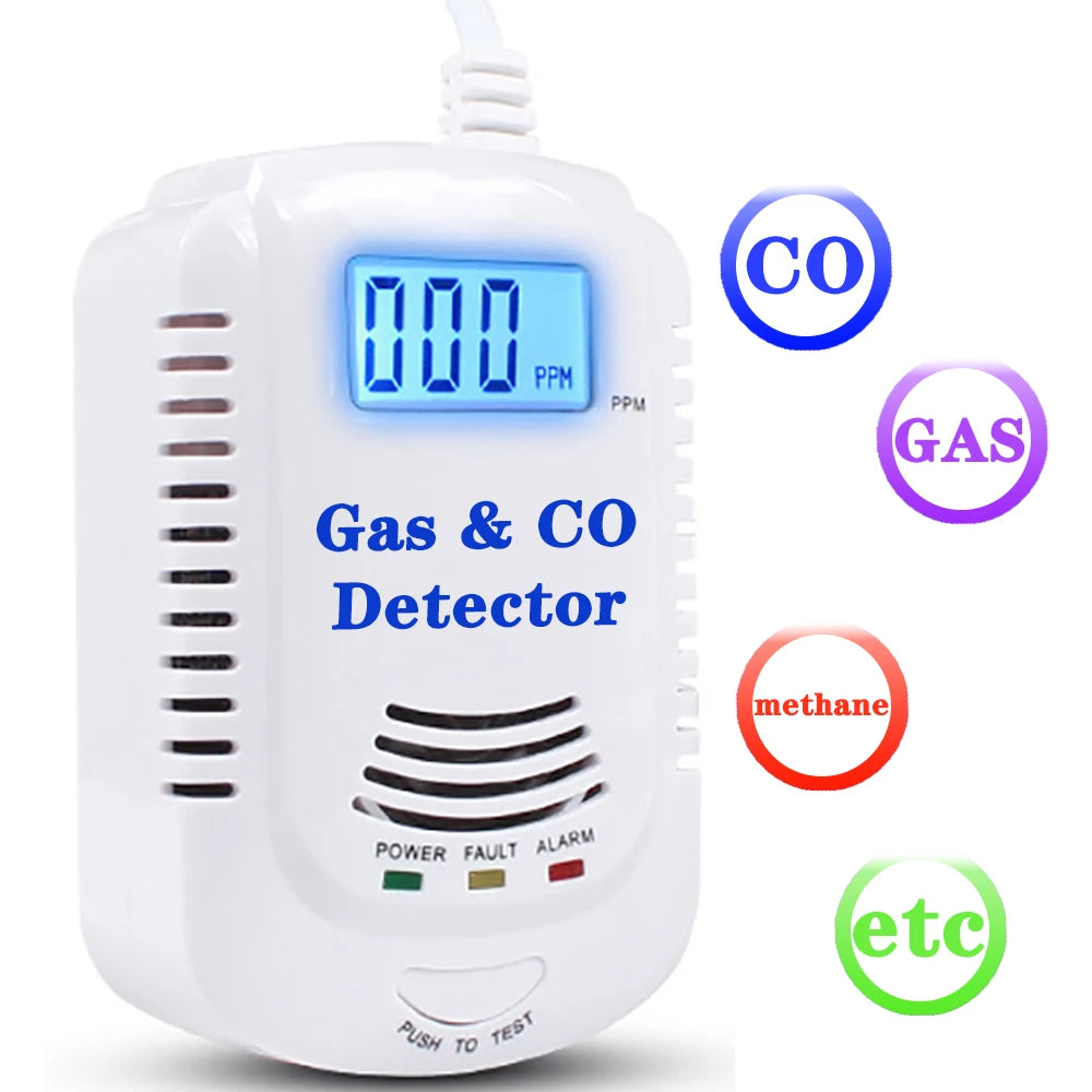 Plug-In Gas Leak Detector — LPG & Natural Gas Alarm