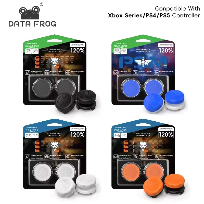 Silicone Thumb Grip Caps (4pc) — PS5/PS4/Xbox Controller Covers