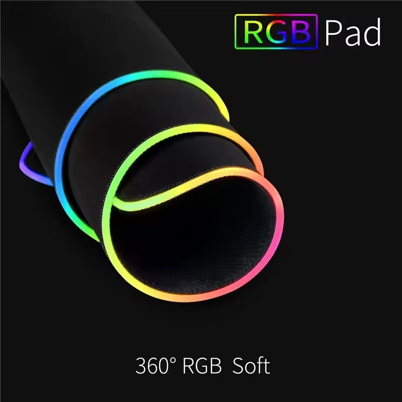 RGB LED Gaming Mouse Pad — Glowing Esports Desk Mat