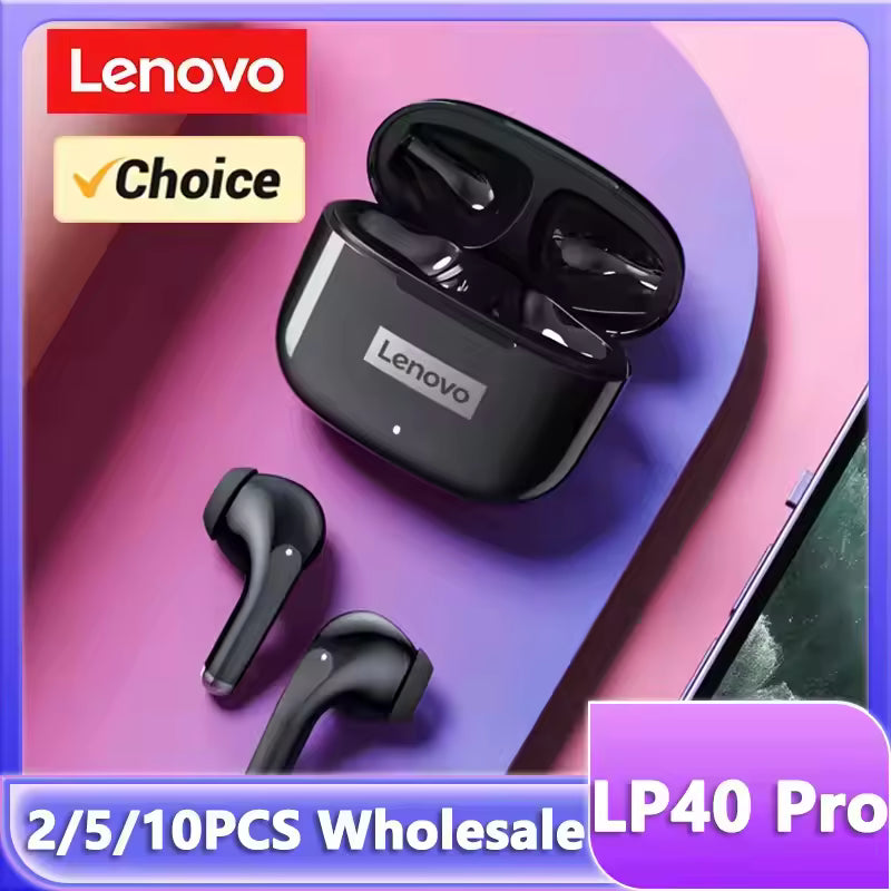 Lenovo LP40 Pro Wireless Gaming Earbuds — Bluetooth 5.4 Low-Latency