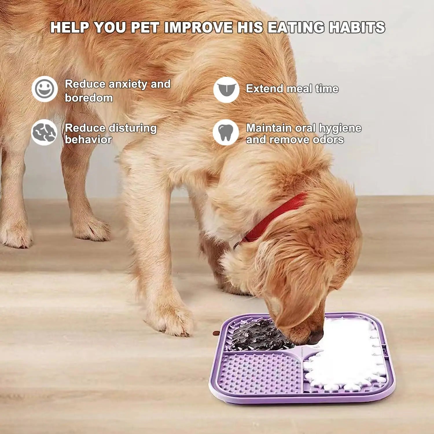Calming Lick Mat — Slow-Feed Anxiety Relief for Pets