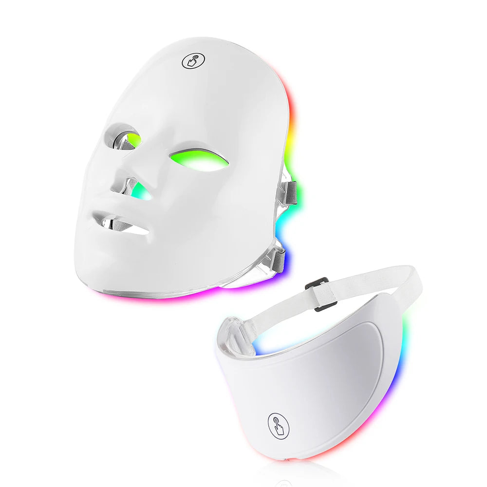LED Light Therapy Face Mask — 7-Color Glow Device