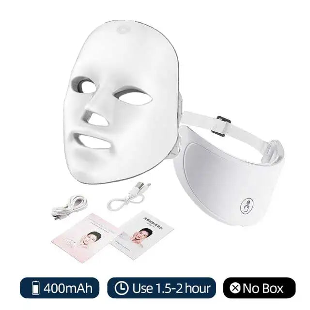 LED Light Therapy Face Mask — 7-Color Glow Device