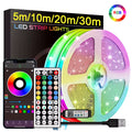 RGB LED Strip Lights — App & Remote Control, Music Sync