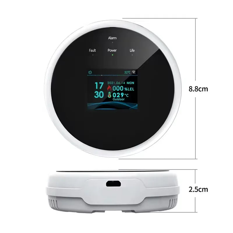 WiFi Smart Gas Leak Monitor — Phone Alerts (Tuya)