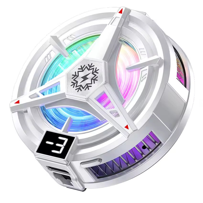 Magnetic RGB Phone Cooling Fan — 2-in-1 Clip & Magnetic Gaming Cooler