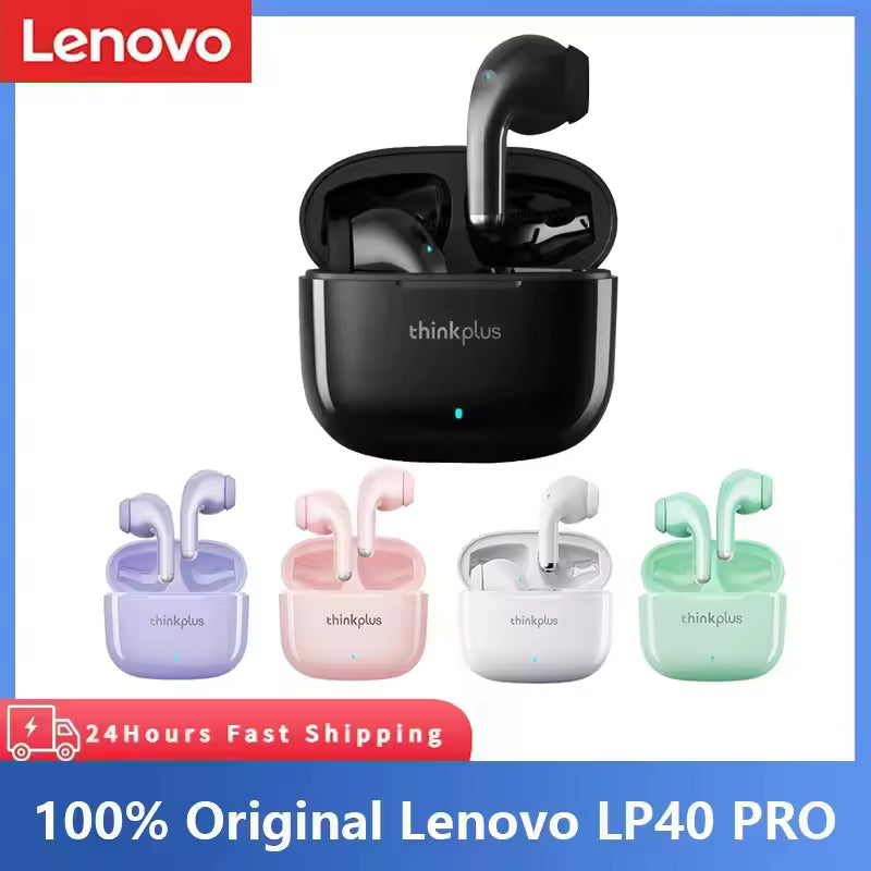 Lenovo LP40 Pro Wireless Gaming Earbuds — Bluetooth 5.4 Low-Latency