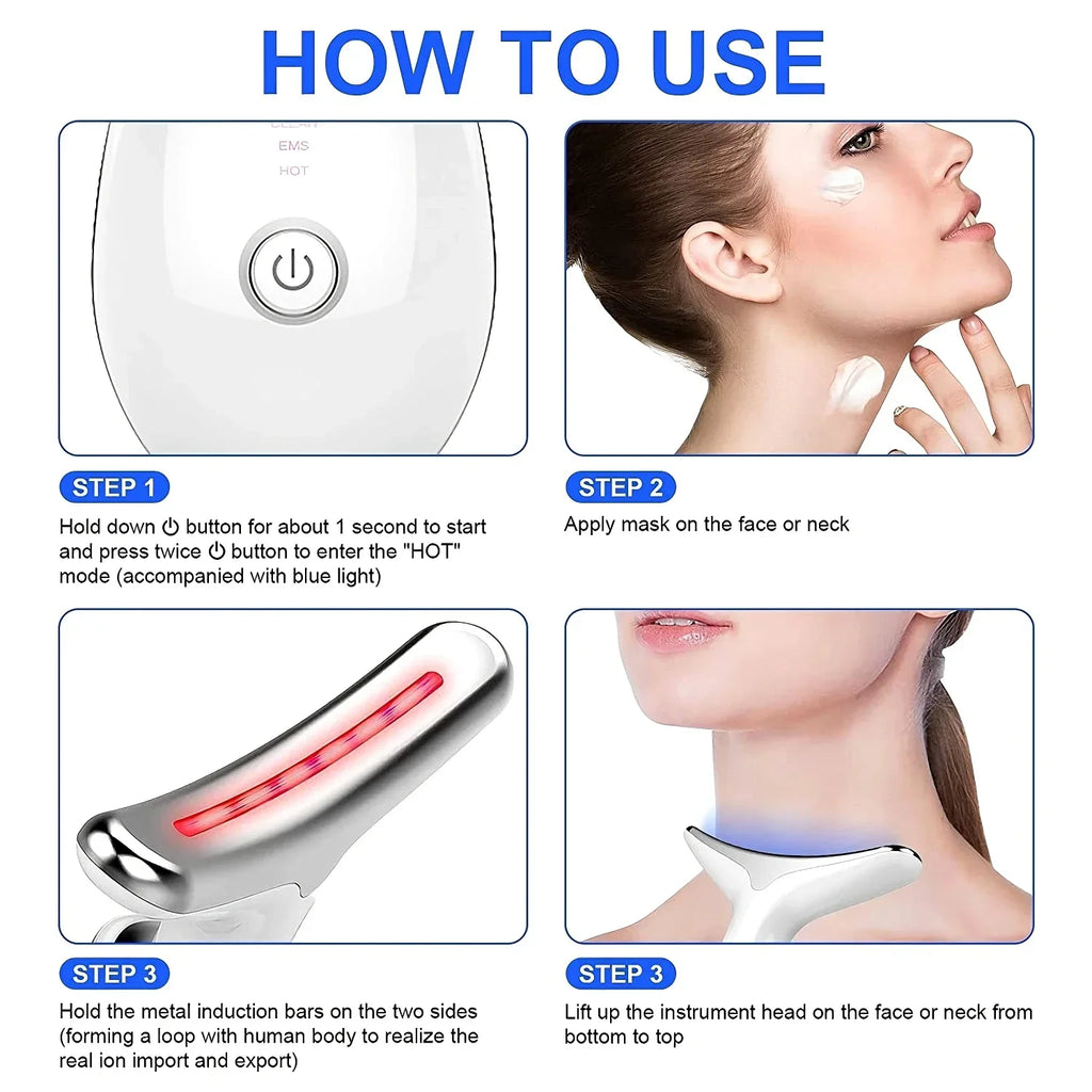 EMS Microcurrent Facial Toner — Lift & Firm Wand
