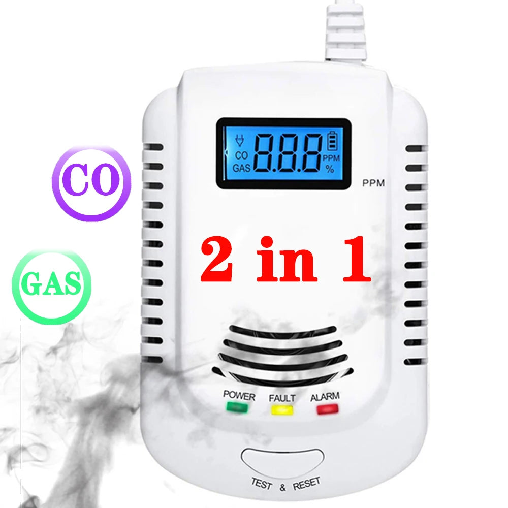 Plug-In Gas Leak Detector — LPG & Natural Gas Alarm
