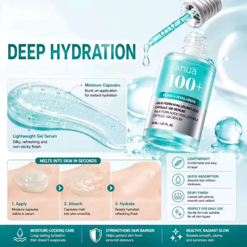 ANUA PDRN Hyaluronic Acid Capsule 100 Serum