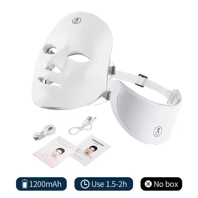 LED Light Therapy Face Mask — 7-Color Glow Device