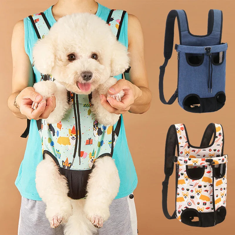 Breathable Pet Carrier Backpack — Legs-Out Dog & Cat Travel Bag