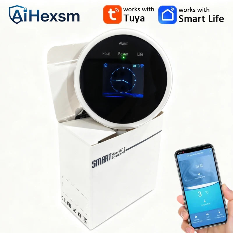WiFi Smart Gas Leak Monitor — Phone Alerts (Tuya)