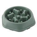 Slow feeder pet bowl with maze ridges to slow down eating