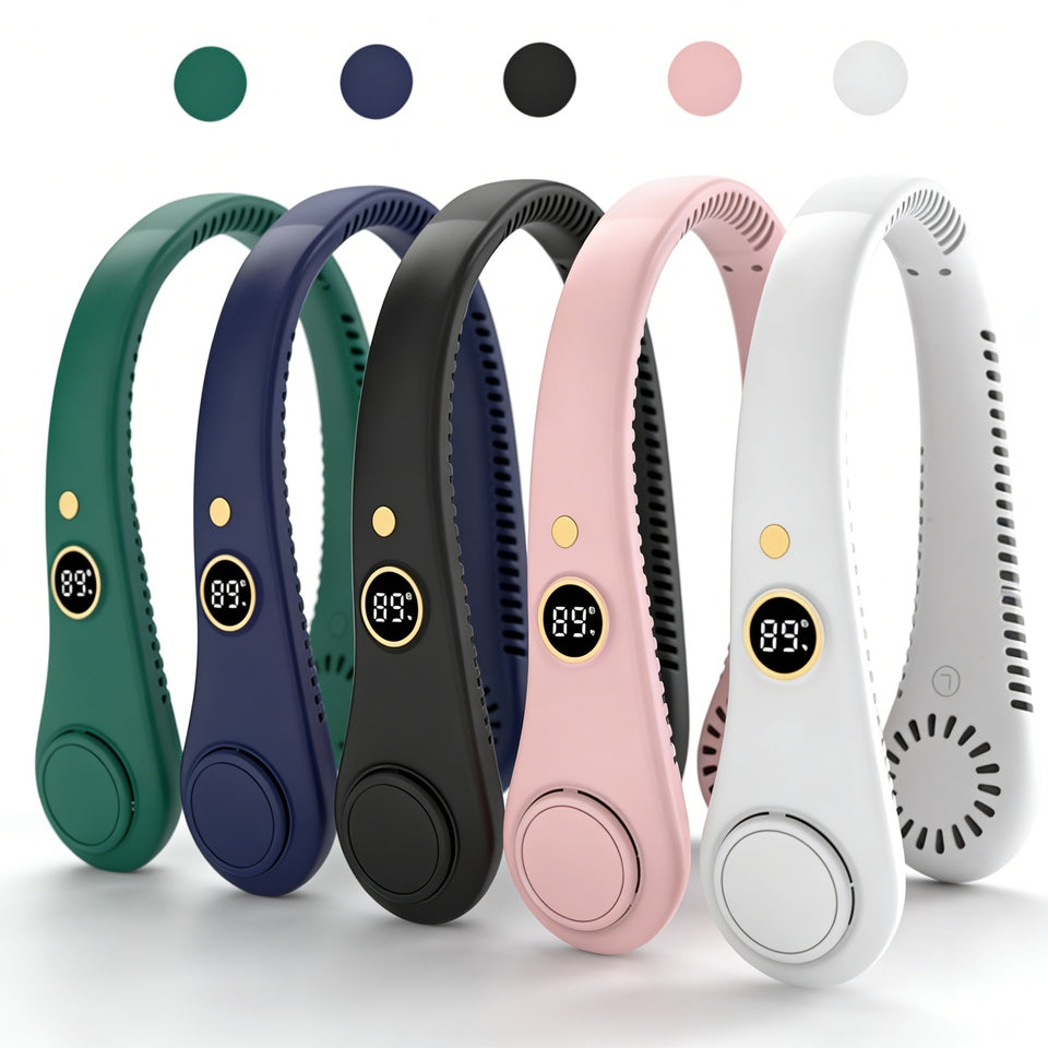 Portable Bladeless Neck Fan — Hands-Free USB Cooling
