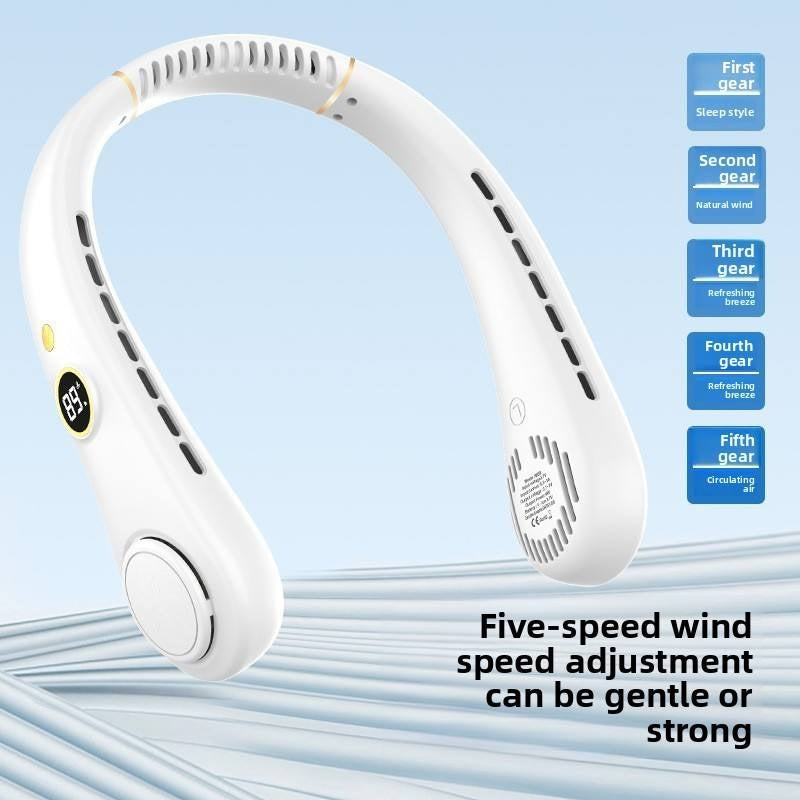 Portable Bladeless Neck Fan — Hands-Free USB Cooling