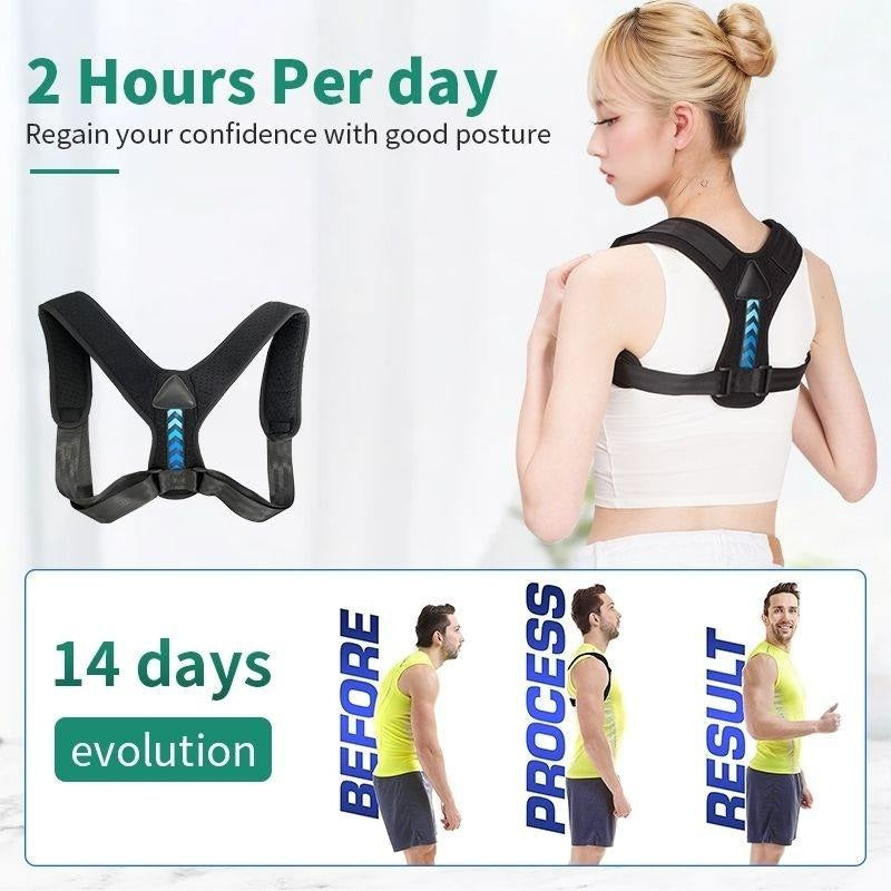 Adjustable Posture Corrector Belt — Back Support & Alignment