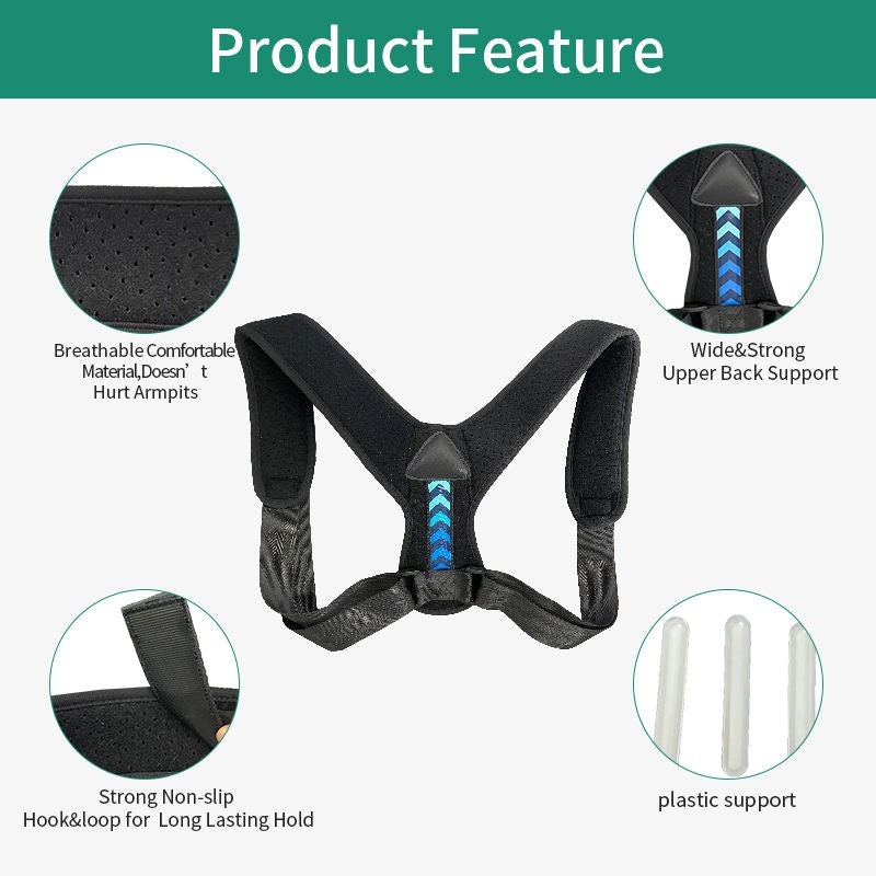 Adjustable Posture Corrector Belt — Back Support & Alignment